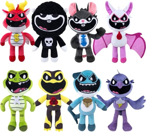 Generisch Critters Plüschtiere, 8-teiliges Nightmare Critters-Plüschtier, 12 Zoll Funny Nightmare Chops Plush Toy, Nightmare Plüschtier, für Kids & Adults, für Fans (8 Stück) von Generisch