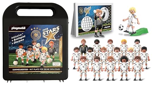 Generisch DFB-Stars Komplett-Set Bundle: Alle 16 Spielfiguren mit Sammelkoffer und Torschuss-Set zur Fußball EM 2024 in Deutschland - Limitierte Auflage von Generisch