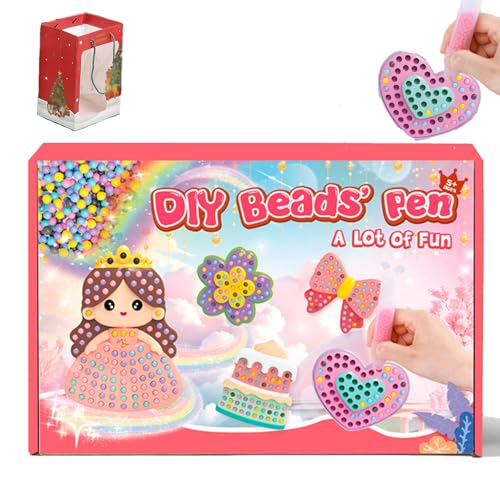 Generisch DIY Handmade Bead Diamond Painting, 5D DIY Diamond Art Stickers Kits for Kids, Creative Cartoon Princess DIY Handmade Bead Stickers Kits for Beginners Children (5pcs) von Generisch