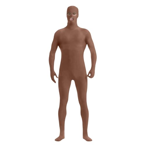 Generisch Damen Herren Greenscreen Anzug Ganzkörper Bodysuit Für Karneval Halloween Party Cosplay Brown XXL Generisch Damen Herren Greenscreen Anzug Ganzkörper Bodysuit Für Karneval Halloween Party Cosplay Brown XXL von Generisch