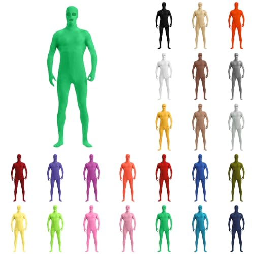 Generisch Damen Herren Greenscreen Anzug Ganzkörper Bodysuit Für Karneval Halloween Party Cosplay grün XL Generisch Damen Herren Greenscreen Anzug Ganzkörper Bodysuit Für Karneval Halloween Party Cosplay grün XL von Generisch