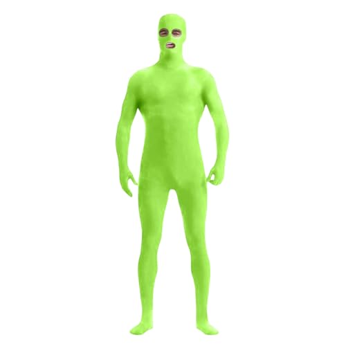 Generisch Damen Herren Greenscreen Anzug Ganzkörper Bodysuit Für Karneval Halloween Party Cosplay grün XXL Generisch Damen Herren Greenscreen Anzug Ganzkörper Bodysuit Für Karneval Halloween Party Cosplay grün XXL von Generisch