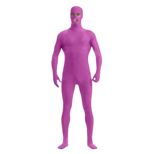 Generisch Damen Herren Greenscreen Anzug Ganzkörper Bodysuit Für Karneval Halloween Party Cosplay lila M Generisch Damen Herren Greenscreen Anzug Ganzkörper Bodysuit Für Karneval Halloween Party Cosplay lila M von Generisch