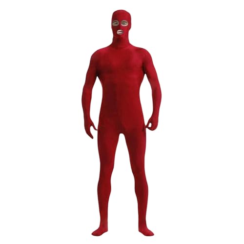 Generisch Damen Herren Greenscreen Anzug Ganzkörper Bodysuit Für Karneval Halloween Party Cosplay rot XL Generisch Damen Herren Greenscreen Anzug Ganzkörper Bodysuit Für Karneval Halloween Party Cosplay rot XL von Generisch