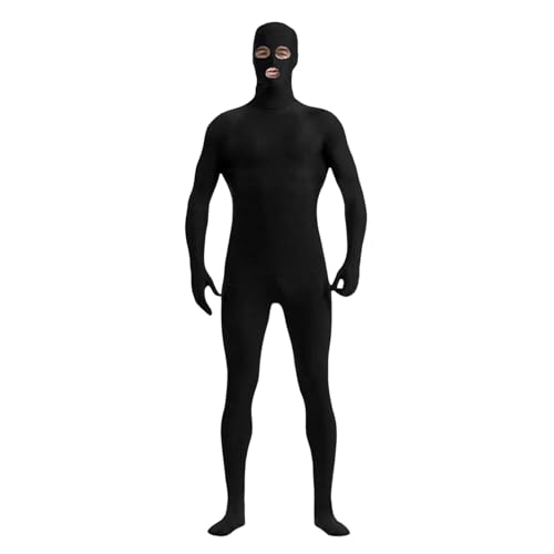 Generisch Damen Herren Greenscreen Anzug Ganzkörper Bodysuit Für Karneval Halloween Party Cosplay schwarze S Generisch Damen Herren Greenscreen Anzug Ganzkörper Bodysuit Für Karneval Halloween Party Cosplay schwarze S von Generisch