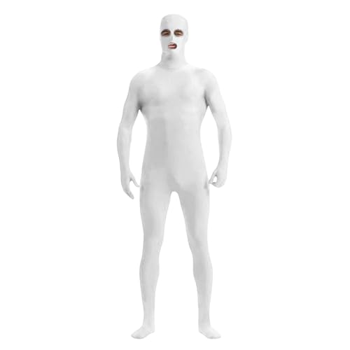 Generisch Damen Herren Greenscreen Anzug Ganzkörper Bodysuit Für Karneval Halloween Party Cosplay weiße M Generisch Damen Herren Greenscreen Anzug Ganzkörper Bodysuit Für Karneval Halloween Party Cosplay weiße M von Generisch