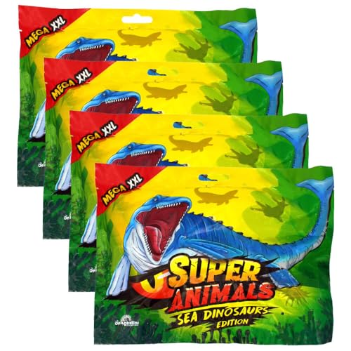 Generisch DeAgostini Super Animals Figur - Sea Dinosaurs Edition - Sammelfigur Sea Dino - 4 Tüten von Generisch