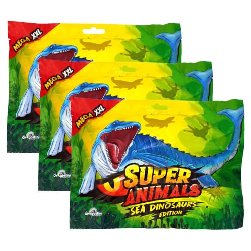 Generisch DeAgostini Super Animals Figur - Sea Dinosaurs Edition - Sammelfigur Sea Dino - Auswahl (3 Tüten) von Generisch