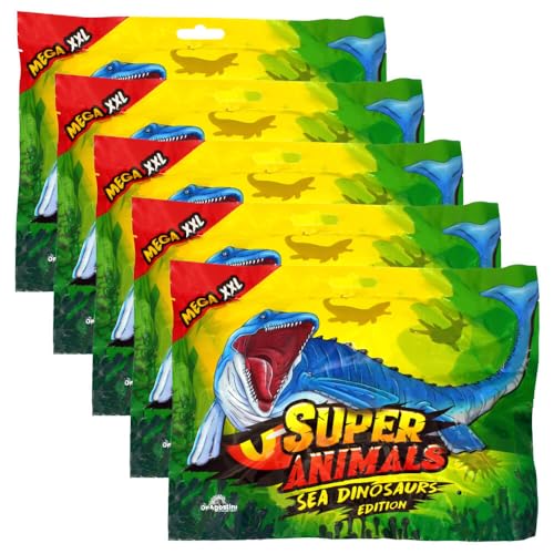 Generisch DeAgostini Super Animals Figur - Sea Dinosaurs Edition - Sammelfigur Sea Dino - Auswahl (5 Tüten) von Generisch