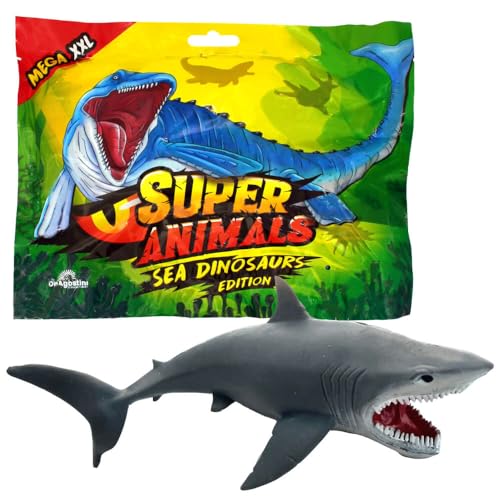 Generisch DeAgostini Super Animals Figur - Sea Dinosaurs Edition - Sammelfigur Sea Dino - Auswahl (Figur 10. Carcharocles Megalodon) von Generisch