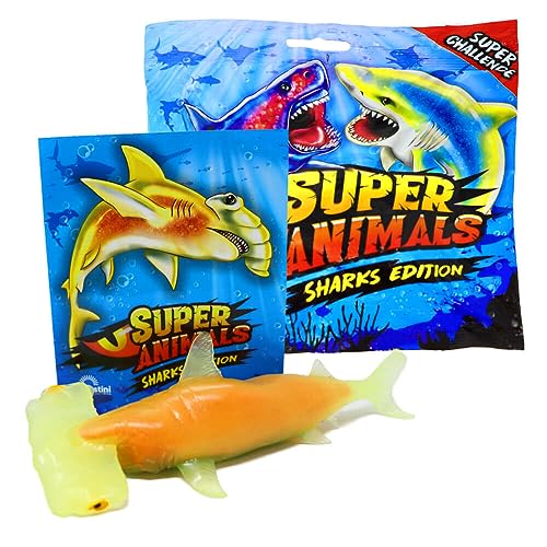 Generisch DeAgostini Super Animals Figur - Sharks Edition (2023) - Sammelfigur Hai - Figur 12. Weißflossen-Hammerhai (Selten Leuchtet+Farbwechsel) von Generisch