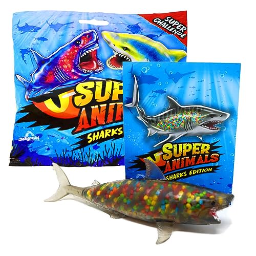 Generisch DeAgostini Super Animals Figur - Sharks Edition (2023) - Sammelfigur Hai - Figur 5. Tigerhai (Farbwechsel - Crunchy) von Generisch