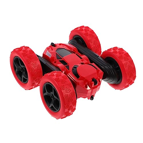 Generisch Doppelseitiges Stuntauto Kinderauto Fahren Autospielzeug Offroad- Rc Geländewagen Rc-Stunt-Auto 360° Dreht Fahrzeuge Um Offroad-Modell Plastik Rot von Generisch