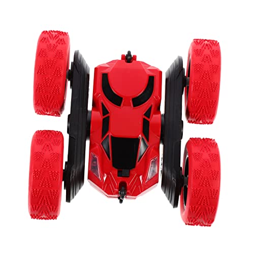 Generisch Doppelseitiges Stuntauto Rc-Stunt-Auto Fahren Autospielzeug Doppelseitige Flips Fahrzeuge Spezielles Stuntauto Kreatives Stuntauto Offroad- Rot Plastik von Generisch