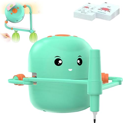 Generisch Drawing Robot for Kids, Kids Drawing Robot, Robot Drawing Machine, Drawing Robot, Interactive Educational Drawing Robot with 100 Word Cards (Green) von Generisch