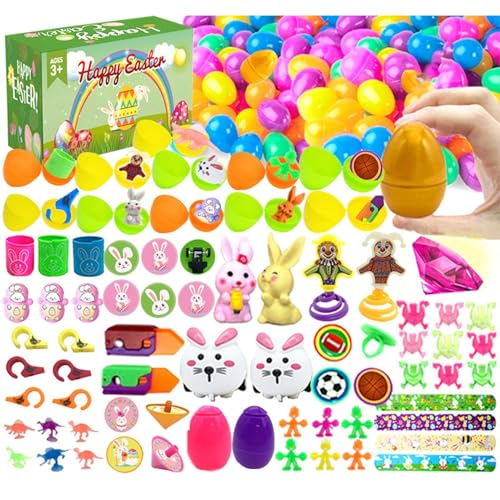 Generisch Easter Egg Fillers, 100 Pieces Egg Fillers Toys, Basket Stuffers Easter Parties, Easter Favors, Safe Egg Toys For , Egg Fillers For Kids, Toddler Easter Egg Toys von Generisch