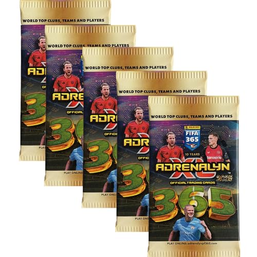 Generisch FIFA 365 Adrenalyn XL 2025 Trading Cards - 5 Booster von Generisch