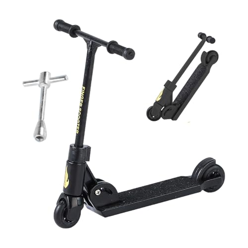 Generisch Finger-Scooter, Spielzeug-Finger-Scooter, Faltbare interaktive Fingerboards, Stunt-Scooter, faltbares und lustiges Skateboard, Fingersport für das Fingertraining von Generisch