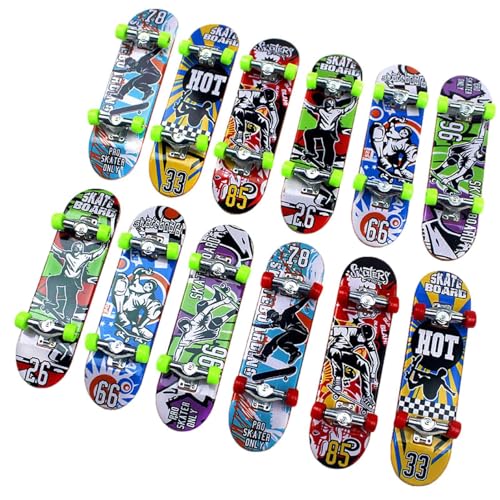 Generisch Finger Skateboard, Miniatur Skate Board, Fingerboard Skateboards, M-ini Skateboard Spielzeugdeck, M-ini Skateboards Für Kinderfinger, Spielzeug Finger Skateboard Griffbretter von Generisch