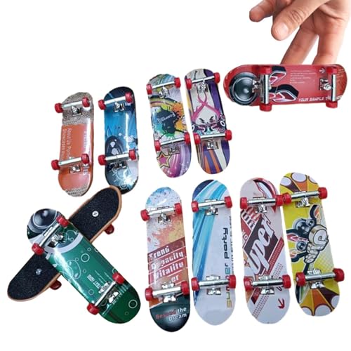 Generisch Finger-Skateboards - Coole Mode-Fingerbretter,Finger-Skateboards für Kinder und Teenager, Mini-Skateboard-Spiele, Skateboard-Partygeschenke, Fingerboards zum Verschenken von Generisch