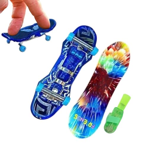 Generisch Finger-Skateboards für Kinder, Fingerboards, Finger Tiny Skateboard, Kreative Finger-Skateboards für Kinder, kleine Skateboard-Griffbretter für Kinder, leuchtender Finger-Skater von Generisch