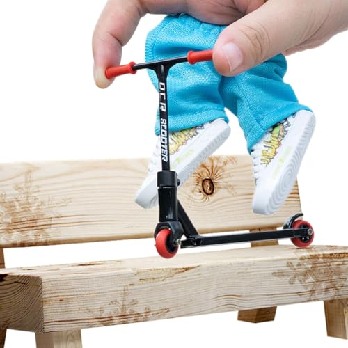 Generisch Fingerspielzeug-Skateboards - Abnehmbare Fingerspielzeug-Skateboards - Finger Scooter Spielzeug Scooter Fingerboard Zubehör mit Fingerhosen, Schuhen und Werkzeugen für Kinder von Generisch