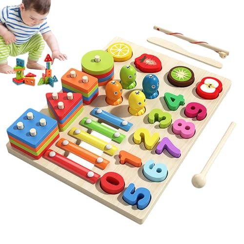 Generisch Formensortierer,Holz-Steckpuzzle Mit Sensorikfunktion - Frühes Lernspielzeug Mit Mathe-Blöcken Für Vorschulkinder Und Mädchen Familie Generisch Formensortierer,Holz-Steckpuzzle Mit Sensorikfunktion - Frühes Lernspielzeug Mit Mathe-Blöcken Für Vorschulkinder Und Mädchen Familie von Generisch