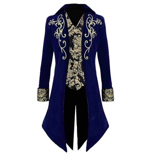 Generisch Frauen Victorian Steampunk Frack Jacke Mittelalter Retro Gothic Mantel Kostüm Renaissance Baron Coat für Halloween, Cosplay, Hochzeit Ball | Handgefertigt | Größen S-2XL Generisch Frauen Victorian Steampunk Frack Jacke Mittelalter Retro Gothic Mantel Kostüm Renaissance Baron Coat für Halloween, Cosplay, Hochzeit Ball | Handgefertigt | Größen S-2XL von Generisch