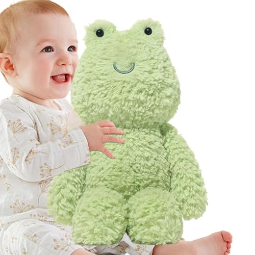 Generisch Frog Plush, Cute Plush Pillow, Stuffed Animal Toy, 30cm/11.81 Inches Soft Cushion, Cartoon Design, Whimsical Touch to Any Space Green/pp Cotton Home Decoration von Generisch