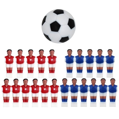 Generisch Fußballmänner Ersatz, Fußballmann mit Ball,Fußballspieler Spielzeug für Tischfußballspiel - Fun Football Toys Accessoires Männer Puppe für Kinder, Erwachsene, Freunde von Generisch