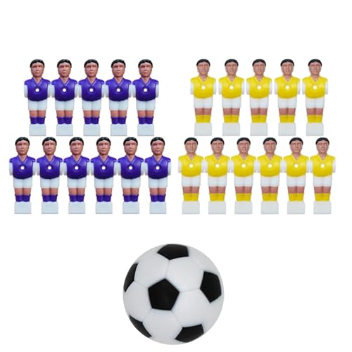 Generisch Fußballmänner Ersatz, Fußballmann mit Ball - Fußballspieler Spielzeug für Tischfußballspiel | Fun Football Toys Accessoires Männer Puppe für Kinder, Erwachsene, Freunde von Generisch