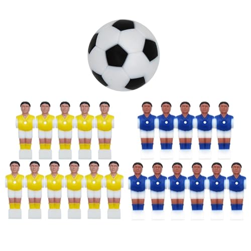 Generisch Fußballmann mit Ball, Tischfußballspieler Set | Fußballspieler Spielzeug für Tischfußballspiel - Fun Football Men Figures Kit für Fans, Erwachsene, Freunde von Generisch