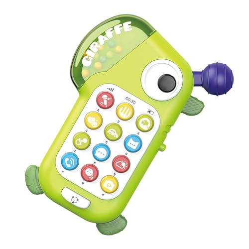 Generisch Giraffen-Telefonspielzeug, Kindertelefon - Cartoon Giraffe Telefonspielzeug - Lerntelefon für Kinder, Erleuchtungsgeschichtenmaschine, simuliertes mobiles Spielzeug für die frühe Bildung von Generisch