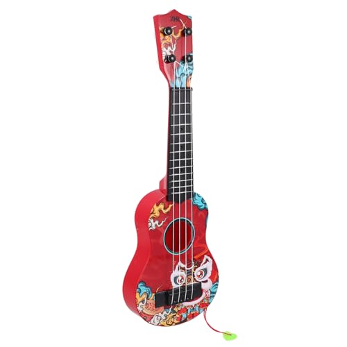 Generisch Gitarrenspielzeug für kindergitarre Gitarre für Exquisites Design für Ukulele Gitarrenkinder Xylophon für Ukulelen für Kleinkind Gitarre Abs rot von Generisch