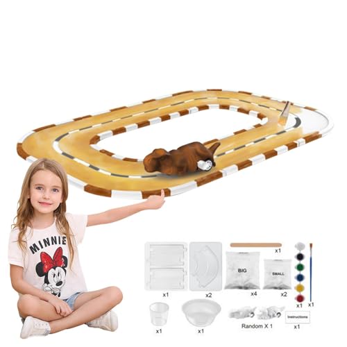 Generisch Gleis-Lackierspielzeug,Gleis-Gleisspielzeug,Malset Track Play Set | Lernschienen-Set, Malspur-Spielzeug, Spielset für Weihnachten, Kindertag von Generisch