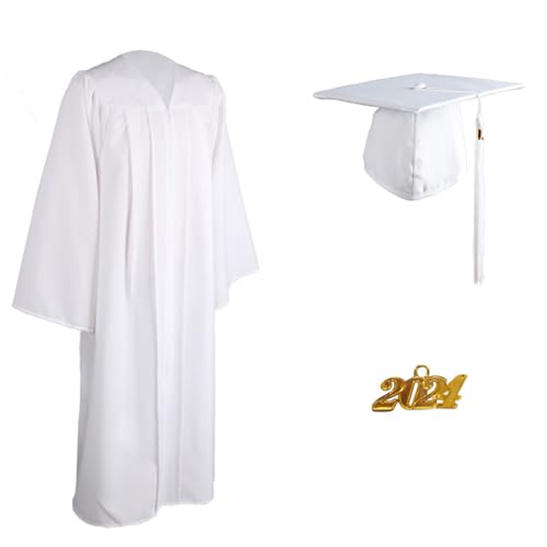 Generisch Graduation Cap,Bachelor Hut 2025 Abschlussmütze Und Talar Abschluss Kleid Verstellbar Bachelor Deko Richter Kostüm Kleid,Abschluss Season Abschlussfeiern Abi Pater Kostuem Hat Schärpe Für von Generisch