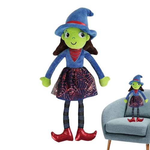 Generisch Halloween Dekoration Hexenpuppe - Schöne ausgestopfte Hexenpuppe für Halloween | Niedliches Plüschtier, hautfreundliches Hexen-Baby-Geschenk für Sofa, Bett, Büro, Wohnzimmer von Generisch