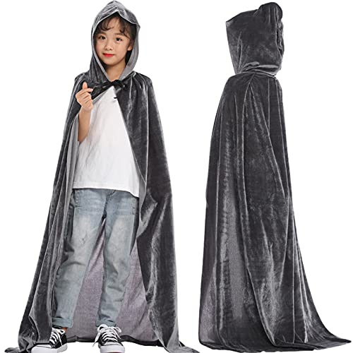 Generisch Halloween Kinder Cosplay Halloween Baby Kostüm Mentel Cape Party Mantel Mantel Mantel & Jacke Schneeanzug Baby Baby Mädchen Halloween Outfits Kleinkind College Damen (Grey, 6-8 Years) von Generisch