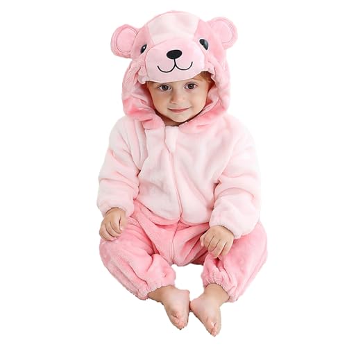 Generisch Halloween-KinderkleidungMädchen Jungen Baby Kleinkind Flanell Tier Pyjamas Crawlsuit Body von Generisch