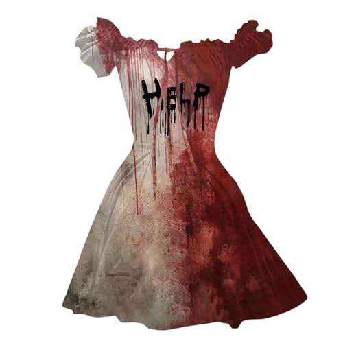 Generisch Halloween KostüMe Damen Halloween Kostüm Damen Fledermaus Vampir Kostüme Für Erwachsene Kürbis Hexe Dress Ärmelloses Zombie Brautkleid für Horror Party Generisch Halloween KostüMe Damen Halloween Kostüm Damen Fledermaus Vampir Kostüme Für Erwachsene Kürbis Hexe Dress Ärmelloses Zombie Brautkleid für Horror Party von Generisch