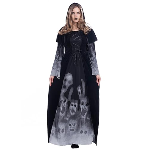 Generisch Halloween Kostüm Damen Onesie Damen Couple Halloween Costume Halloween Jumpsuit Damen Kleid Vampir Damen Halloween Kostüm Schwarze Flügel Karneval Kostüm Damen Kostüm Kürbis Schwarz Xl von Generisch