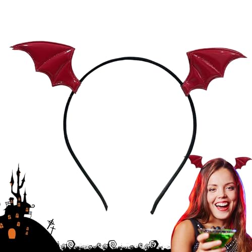 Generisch Halloween-Stirnbänder für Frauen, Fledermaus-Stirnband Halloween | Halloween Schwarzer Fledermaus Haarreif - Dekorative Kopfbedeckung, Kostümzubehör, Partygeschenk für Maskerade von Generisch