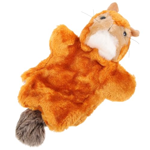 Generisch Handpuppe interaktives Animal Toys kinderga Kindergeburtstagsgeschenk Lustiges Funny Toys Plüschspielzeug für die frühe Bildung Handspielzeug PP Baumwolle Brown von Generisch