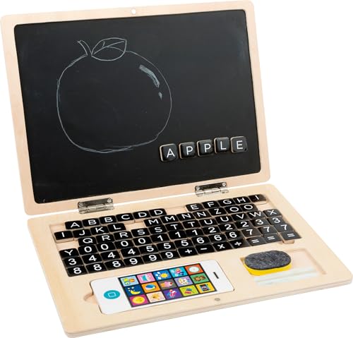 Generisch Holz Laptop für Kinder – Lernspielzeug mit Magnettafel und Buchstaben | Ab 3 Jahren Generisch Holz Laptop für Kinder – Lernspielzeug mit Magnettafel und Buchstaben | Ab 3 Jahren von Generisch