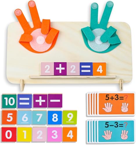 Generisch Holz Mathe-Zählspielzeug, Mathe Spielzeug Zählen Lernen für Kinder, Pädagogisches Lern-Zahlenspielzeug für Kleinkinder Montessori Mathe-Lernspielzeug für 3-6 Jahre Jungen und Mädchen von Generisch