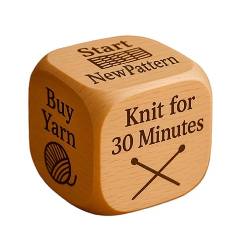 Generisch Holz Strickwürfel - Holzige Entscheidungswürfel Für Die Arbeit,Sticken Nähen Kunst Handwerk Zubehör - Für Bastler Näher Mütter Freunde Familien Großmütter Generisch Holz Strickwürfel - Holzige Entscheidungswürfel Für Die Arbeit,Sticken Nähen Kunst Handwerk Zubehör - Für Bastler Näher Mütter Freunde Familien Großmütter von Generisch