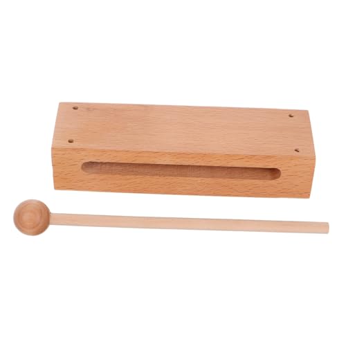 Generisch Holzblock Mit Mallet, Orff-Instrument, Musikstäbe, Schlaginstrumente, Holzblock, Holz-Percussion-Block, Rhythmus-Block von Generisch