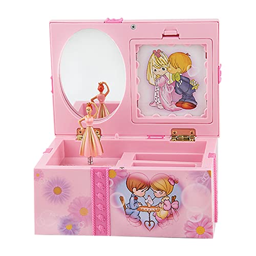 Generisch Holzkaffeemaschine Tanz Spieluhr Prinzessin Mädchen Spielhaus Inklusive 2 Scheiben Spielzeugtoast (Pink, One Size) von Generisch
