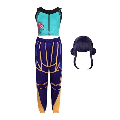 Generisch Hunters Costumes Mädchen Rumii Zoey Mira Kostüm mit Perücke, Pop-Sängerin, Verkleidung, Halloween, Cosplay-Outfit für Karneval, Party, Bühnenauftritt Generisch Hunters Costumes Mädchen Rumii Zoey Mira Kostüm mit Perücke, Pop-Sängerin, Verkleidung, Halloween, Cosplay-Outfit für Karneval, Party, Bühnenauftritt von Generisch