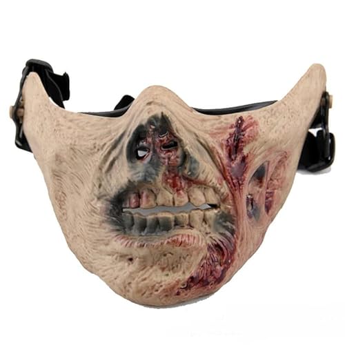 Generisch Hworks Rotten Face Cosplay Maske Halloween Cosplay Requisiten Kunststoff Half Face Cosplay Maske Generisch Hworks Rotten Face Cosplay Maske Halloween Cosplay Requisiten Kunststoff Half Face Cosplay Maske von Generisch